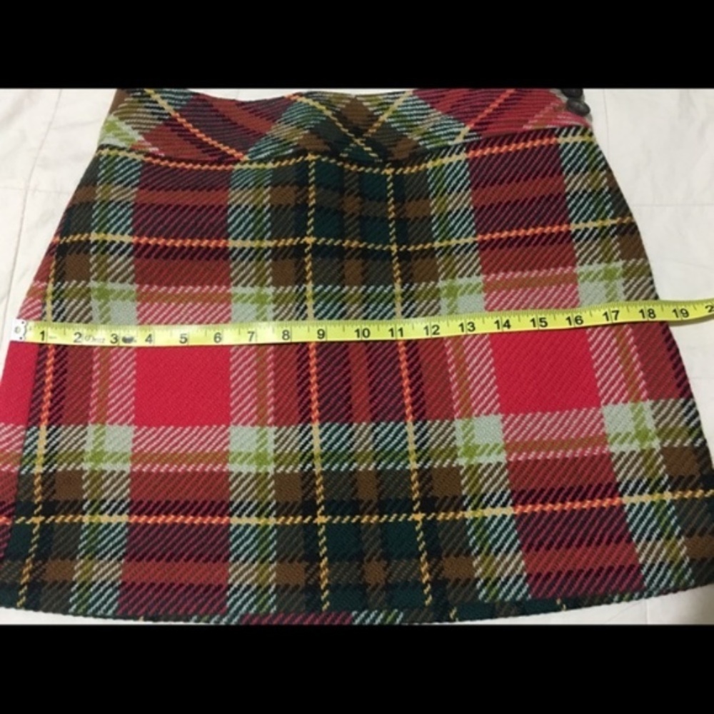 J Crew Tartan Plaid Skirt Size 2